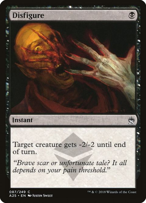 87-disfigure
