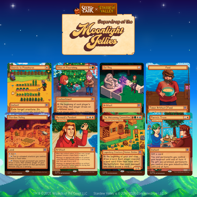 MTG x Stardew Valley Secret Lair: Welcome To Stardew Valley