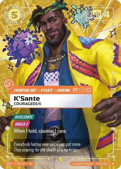 178-ksantecourageousheartsteelovernumbered