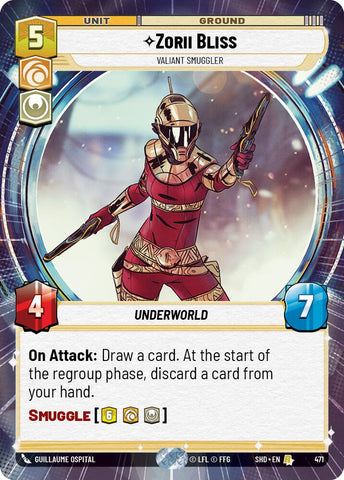 Zorii Bliss - Valiant Smuggler (471) (Hyperspace) (471) [Shadows of the Galaxy]