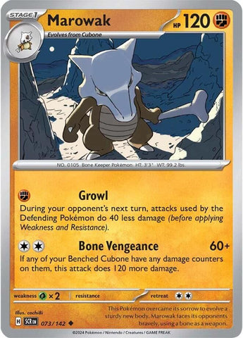 Marowak (073/142) [Scarlet & Violet: Stellar Crown]