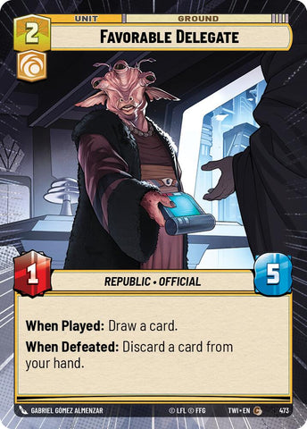 Favorable Delegate (Hyperspace) (473) [Twilight of the Republic]