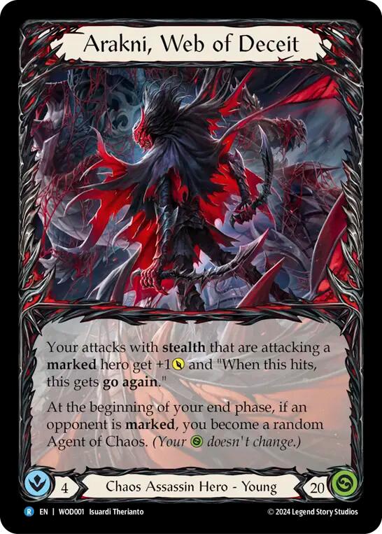 Arakni, Web of Deceit [WOD001] (The Hunted Arakni, Web of Deceit Blitz Deck)  Rainbow Foil