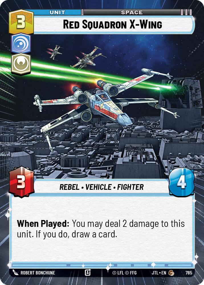 Red Squadron X-Wing (785) (Hyperspace Foil) (785) [Jump to Lightspeed]