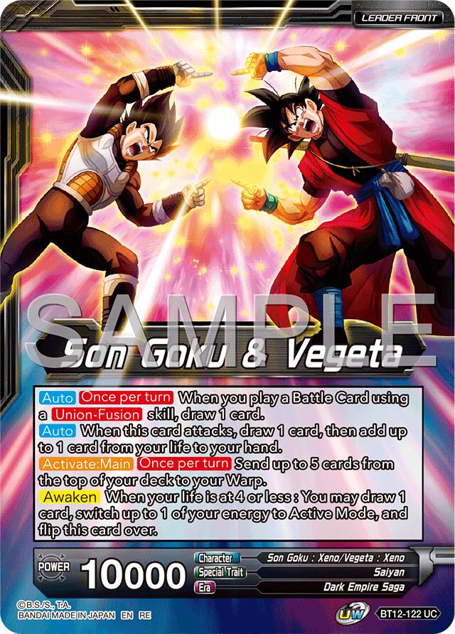 Son Goku & Vegeta // Gogeta, Fateful Fusion (Reprint) (BT12-122) [Premium Anniversary Box 2025]