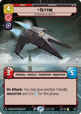Scythe - Intimidating Silhouette (399) (Hyperspace) (399) [Legends of the Force]
