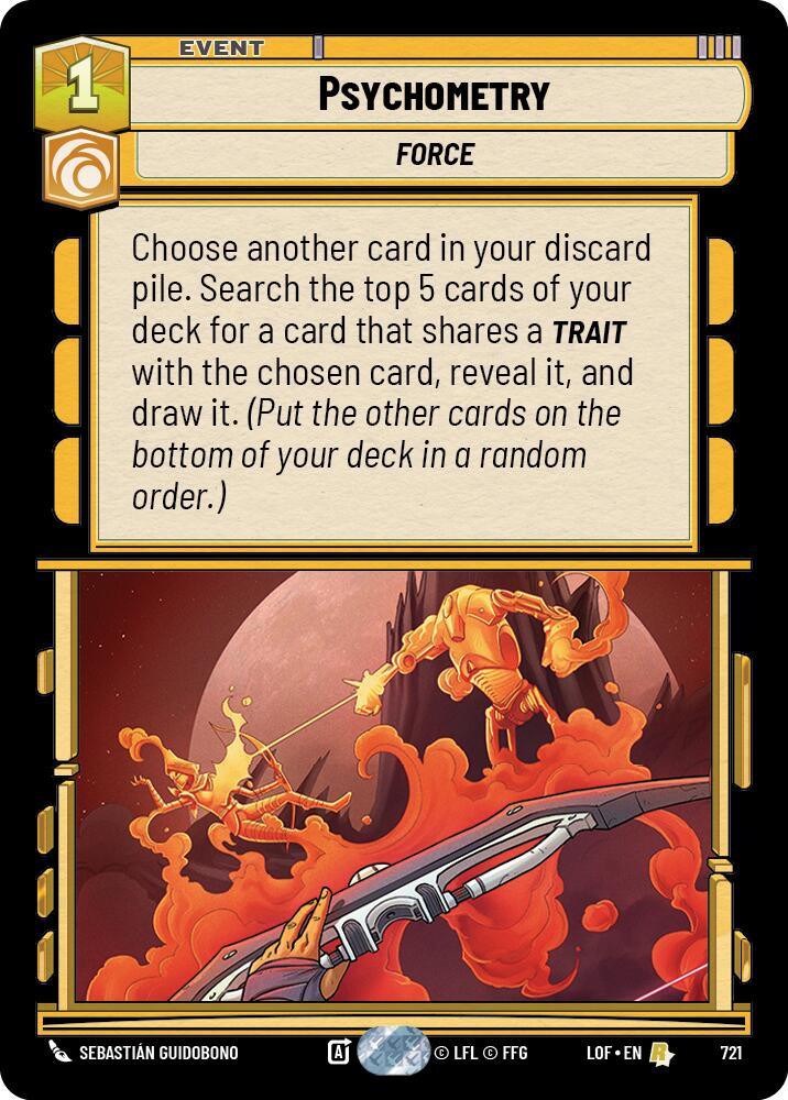 Psychometry (721) (Foil) (721) [Legends of the Force]