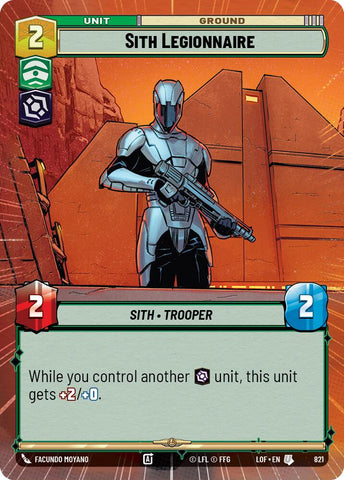 Sith Legionnaire (821) (Hyperspace Foil) (821) [Legends of the Force]