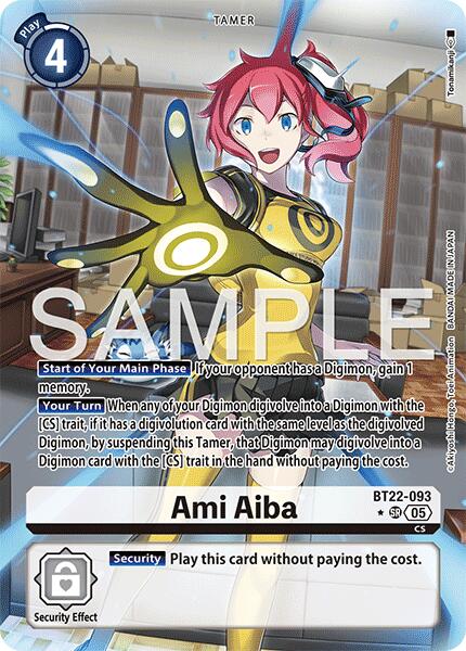 Ami Aiba [BT22-093] (Alternate Art) [Cyber Eden]