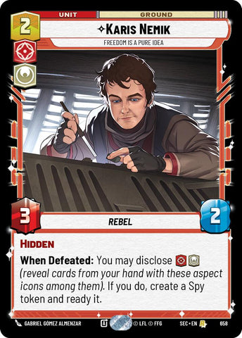 Karis Nemik - Freedom is a Pure Idea (Foil) (658) (658) [Secrets of Power]