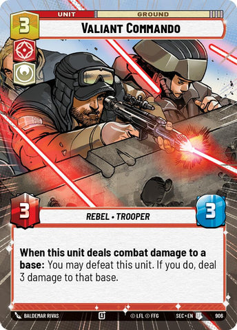 Valiant Commando (906) (Hyperspace Foil) (906) [Secrets of Power]