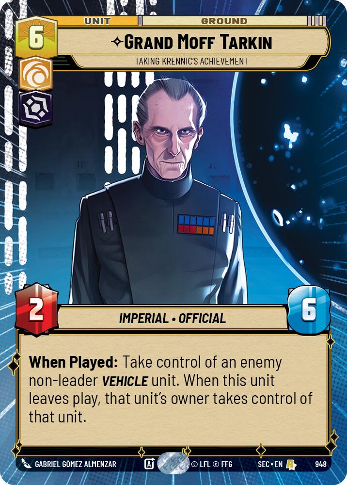 Grand Moff Tarkin - Taking Krennic's Achievement (Hyperspace Foil) (948) (948) [Secrets of Power]