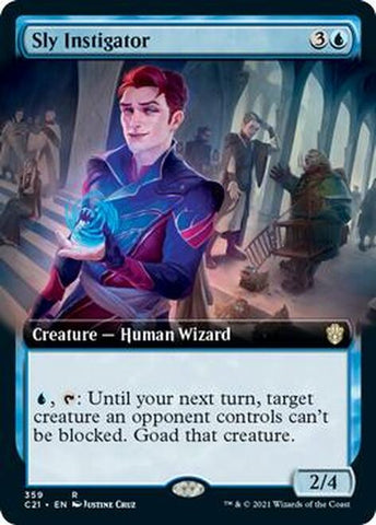 Sly Instigator (Extended Art) [Commander 2021]