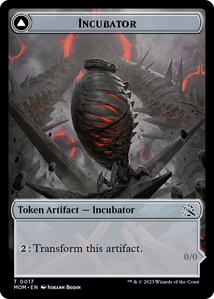 Incubator // Phyrexian (17) Double-Sided Token [March of the Machine Tokens]