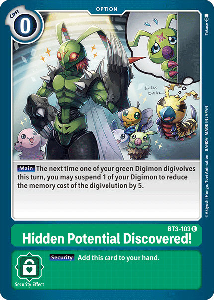 Hidden Potential Discovered! [BT3-103] [Release Special Booster Ver.1.5]