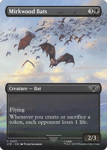 Mirkwood Bats (Borderless Alternate Art) [The Lord of the Rings: Tales of Middle-Earth]