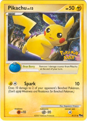 Pikachu (9/17) (Pokemon Day) [POP Series 6]