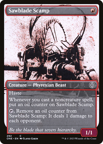 Sawblade Scamp (Showcase Ichor) [Phyrexia: All Will Be One]