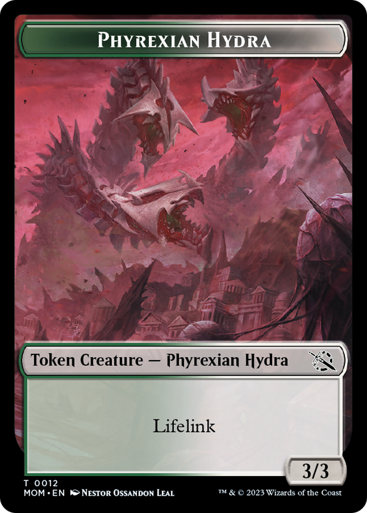 Elemental (9) // Phyrexian Hydra (12) Double-Sided Token [March of the Machine Tokens]