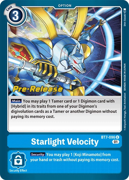 Starlight Velocity [BT7-096] [Next Adventure Pre-Release Cards]