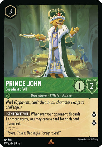 Prince John - Greediest of All (89/204) [Rise of the Floodborn]
