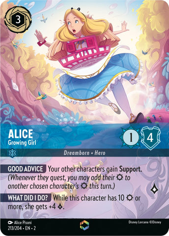 Alice - Growing Girl (Alternate Art) (213/204) [Rise of the Floodborn]