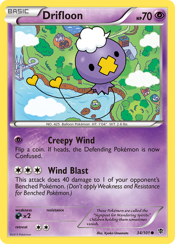 Drifloon (34/101) [Black & White: Plasma Blast]