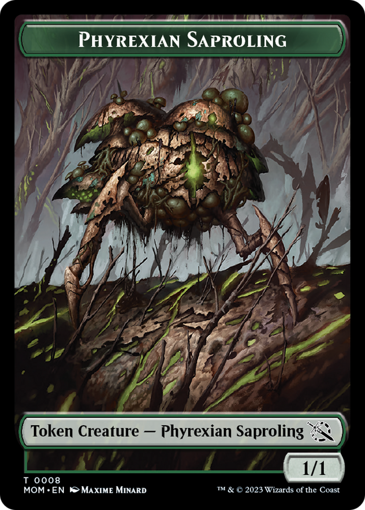 First Mate Ragavan // Phyrexian Saproling Double-Sided Token [March of the Machine Tokens]