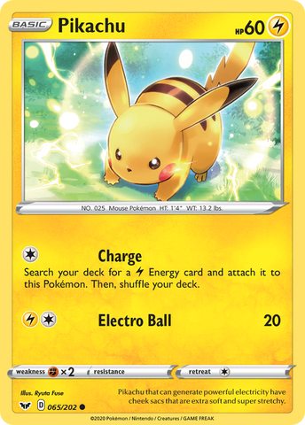 Pikachu (065/202) [Sword & Shield: Base Set]