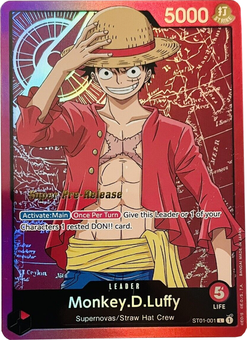 Monkey.D.Luffy (001) - Starter Deck 1: Straw Hat Crew - One Piece Card Game