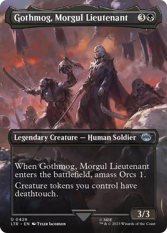 Gothmog, Morgul Lieutenant (Borderless Alternate Art) [The Lord of the Rings: Tales of Middle-Earth]