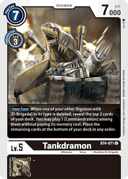 Tankdramon [BT4-071] [Great Legend]